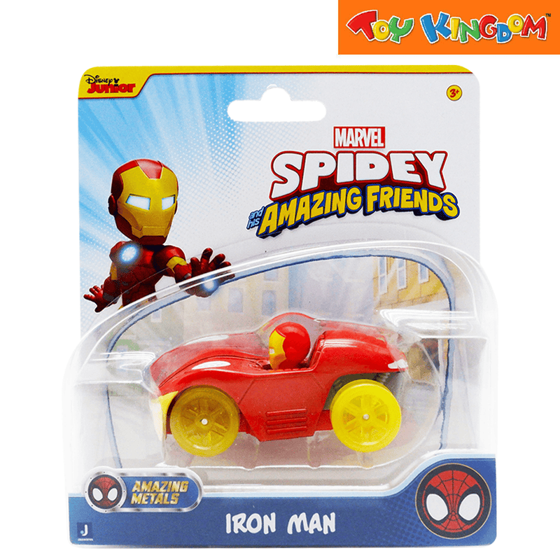 Disney Jr. Marvel Spidey and His Amazing Friends Iron Man Amazing Metals Die-cast Vehicles
