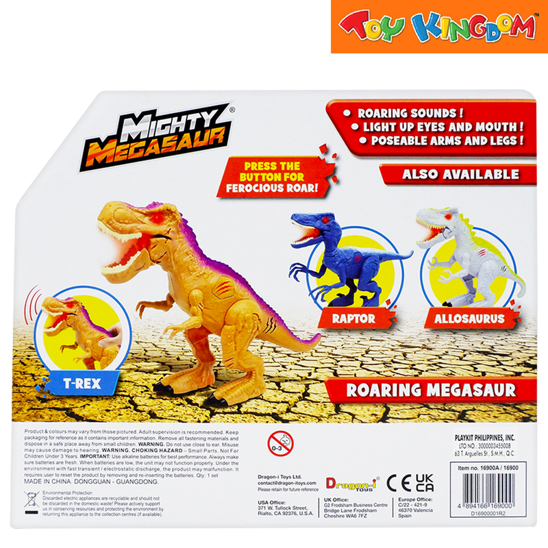 Dragon-I Mighty Megasaur Raptor 9 in Battery Operated Dragon