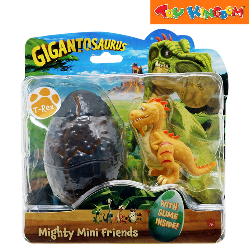 United Smile Giganto Mighty Mini Friends Trex 2 Inch Figures with Dino and Egg Slimy