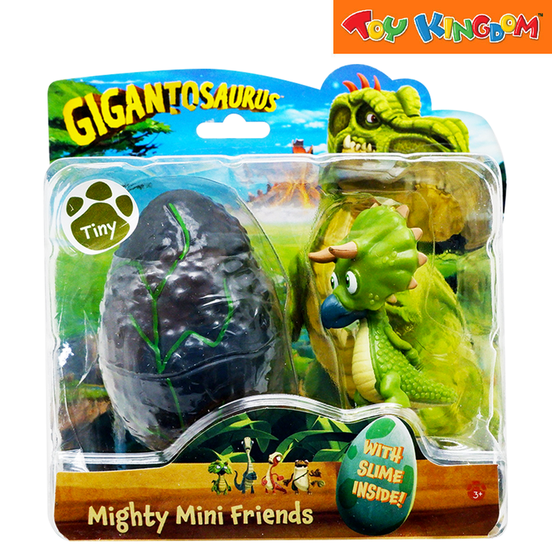 United Smile Giganto Mighty Mini Friends Tiny 2 Inch Figures with Dino and Egg Slimy