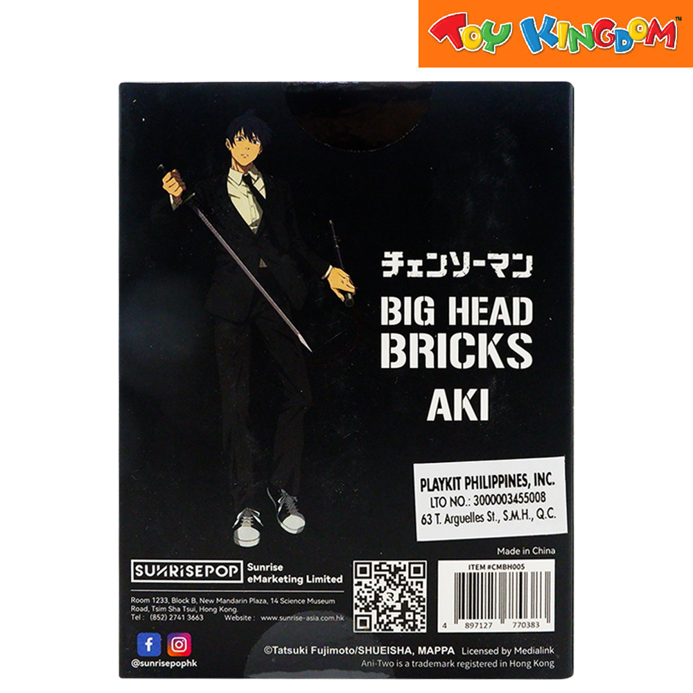 Chainsaw Man Aki Big Head Bricks Action Figures | Toy Kingdom