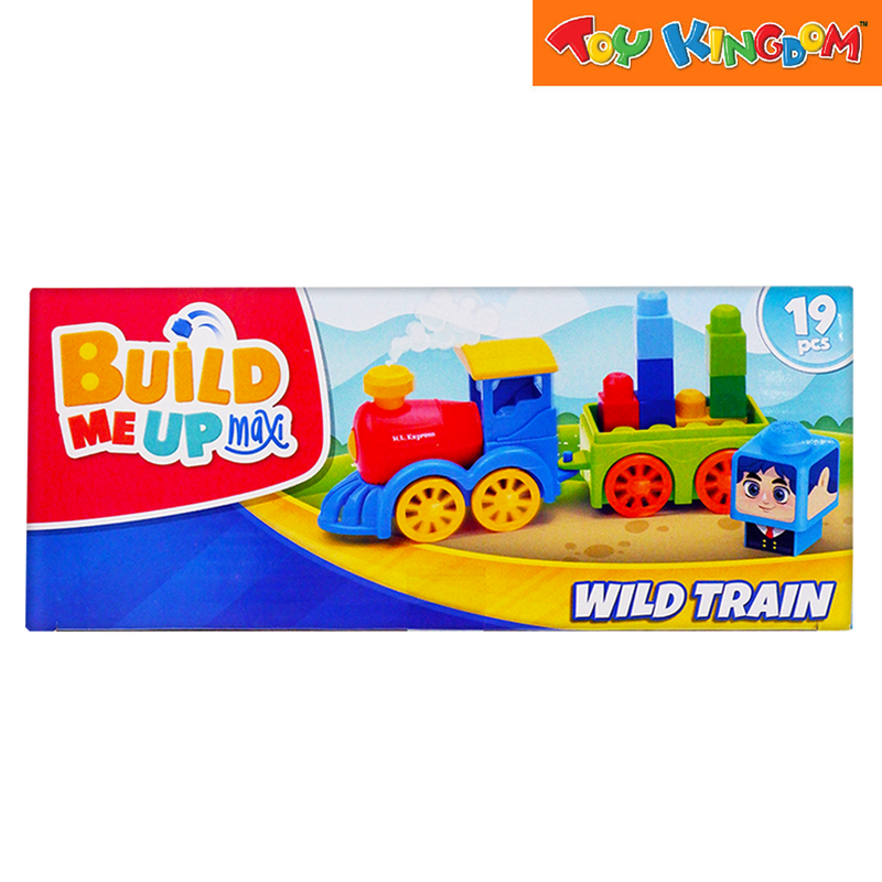 Build Me Up Maxi 19pcs Wild Train 1 Animal