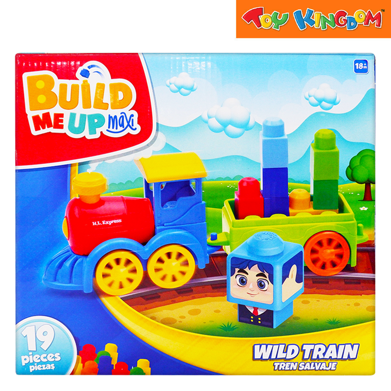 Build Me Up Maxi 19pcs Wild Train 1 Animal