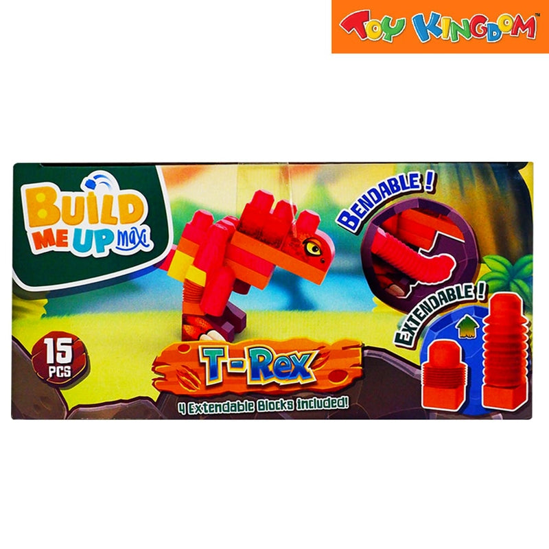 Build Me Up Maxi Bendy Jurassic Adventure Trex 15pcs Building Set