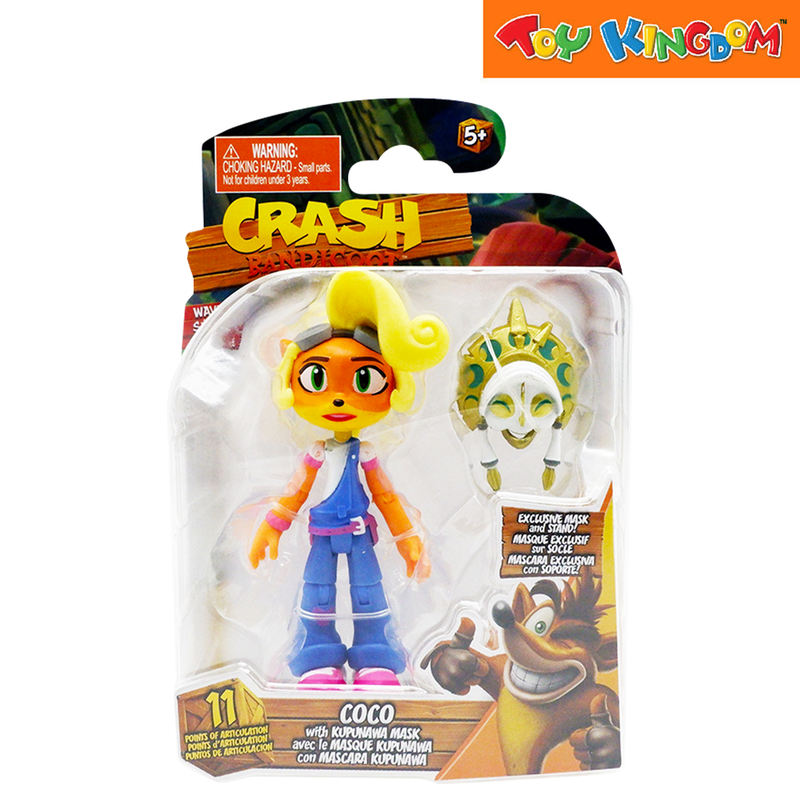 Crash Bandicoot Coco with Kupunawa Mask 4.5 inch Figure
