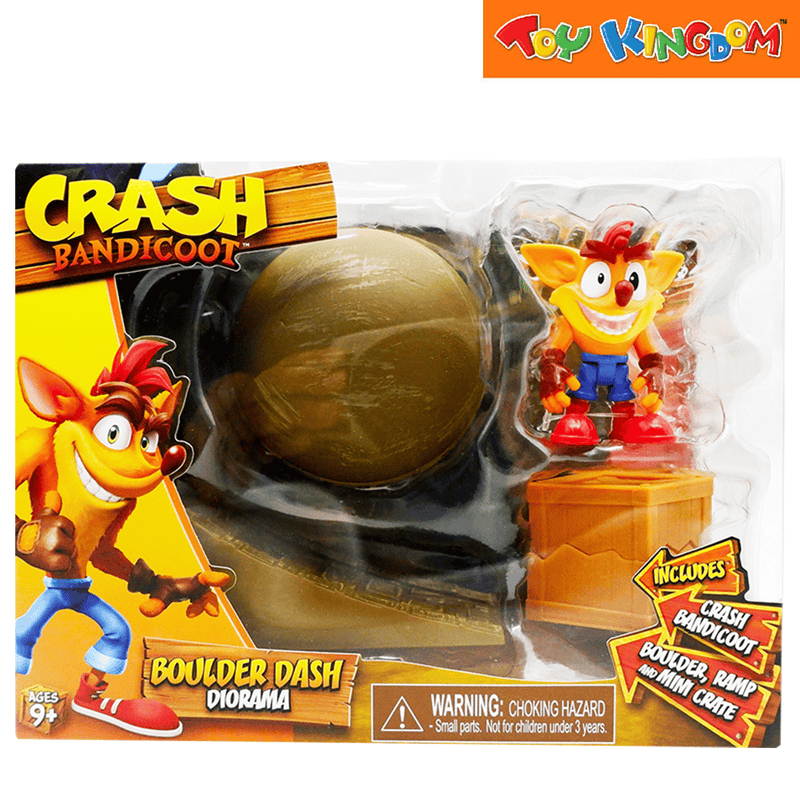 Crash Bandicoot Boulder Dash Diorama 2.5 inch Figure
