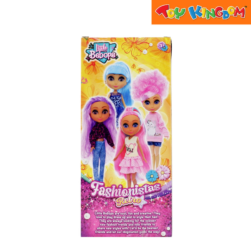 Little Bebops Fashionistas Retro Purple Hair 10 inch Doll