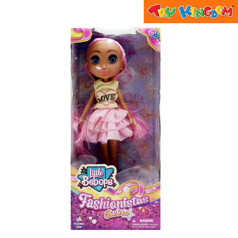 Little Bebops Fashionistas Retro Blue/Pink Hair 10 inch Doll