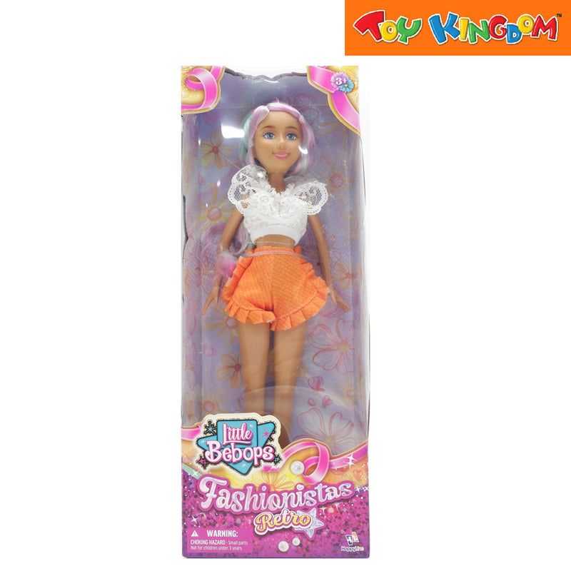 Little Bebops Fashionistas Retro Orange Short 11 inch Doll