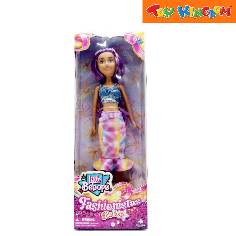 Little Bebops Fashionistas Retro Purple Skirt 11 inch Doll