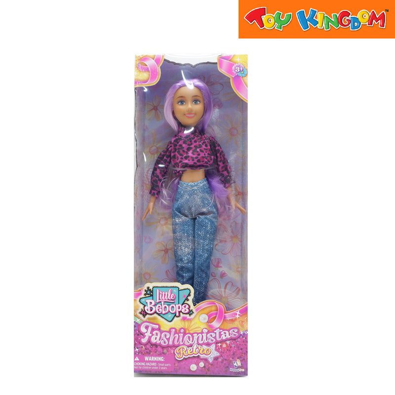 Little Bebops Fashionistas Retro Purple Hair 11 inch Doll