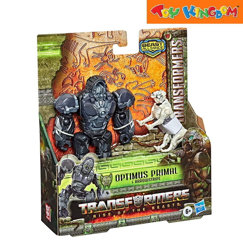 Transformers Mv7 Beast Weaponizer 2pk Optimus Primal & Arrowstripe Action Figure