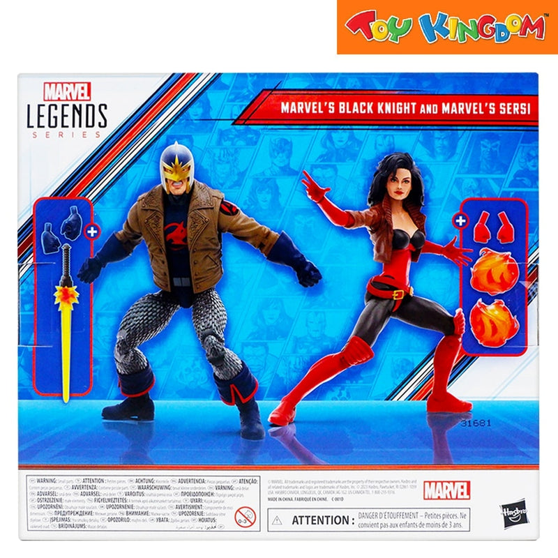Marvel Avengers Legends Series Marvel's Black Knight And Marvel's Sersi Action Figure