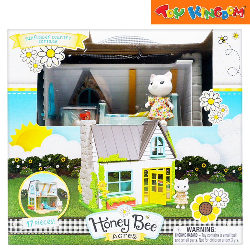 Honey Bee Acres Sunflower Country Cottage With Adult Figure Playset