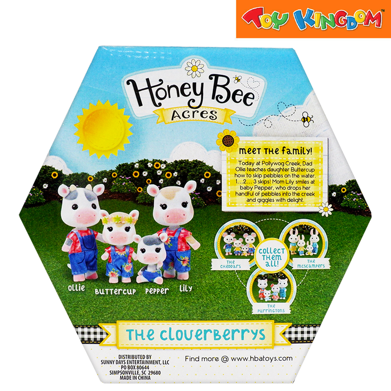 Honey Bee Acres The Cloverberries Cow Family Playset