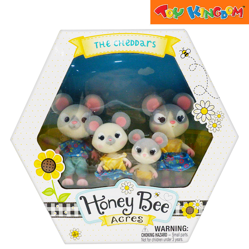 Honey Bee Acres The Cheddars Mouse Family Playset