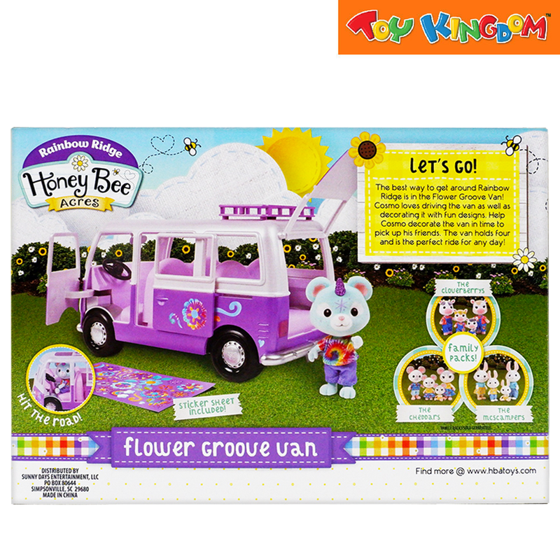 Honey Bee Acres Flower Groove Van With Character Playset