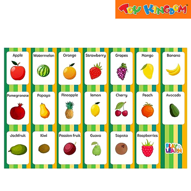 Funskool Play & Learn Flash Cards Fruits