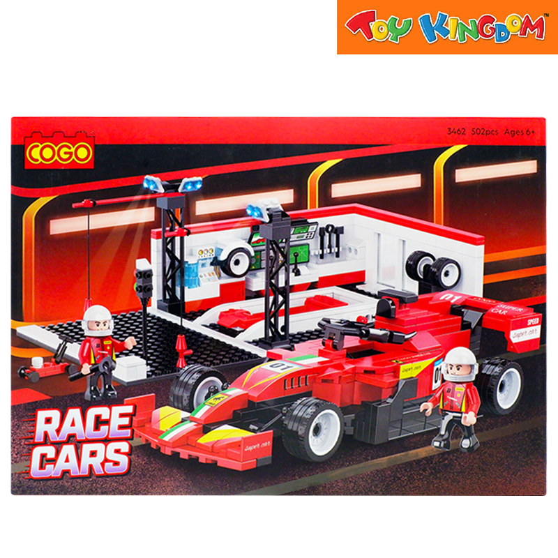 Cogo Race Cars Ferrari Station 502pcs Building Blocks