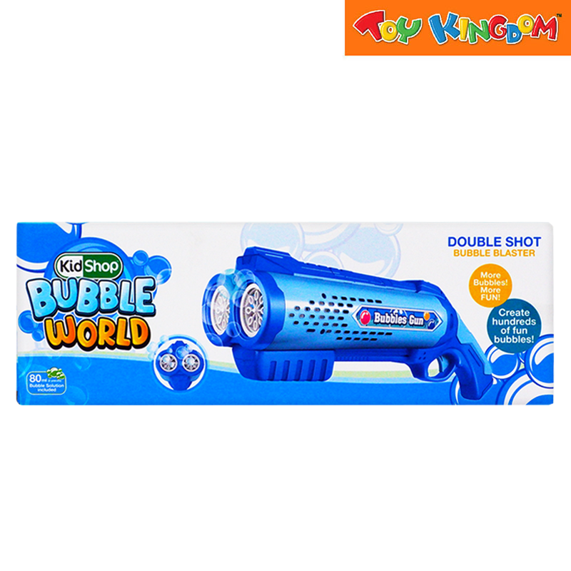 KidShop Bubbles World Double Shot Bubbles Blaster Pool Water & Sand Toys