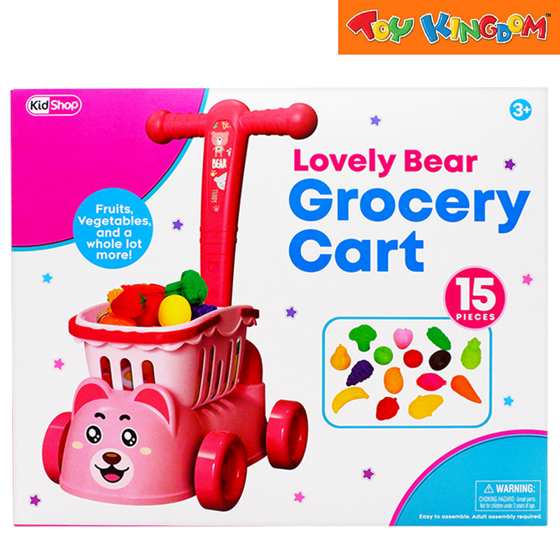 KidShop Lovely Bear Grocery Cart Playset