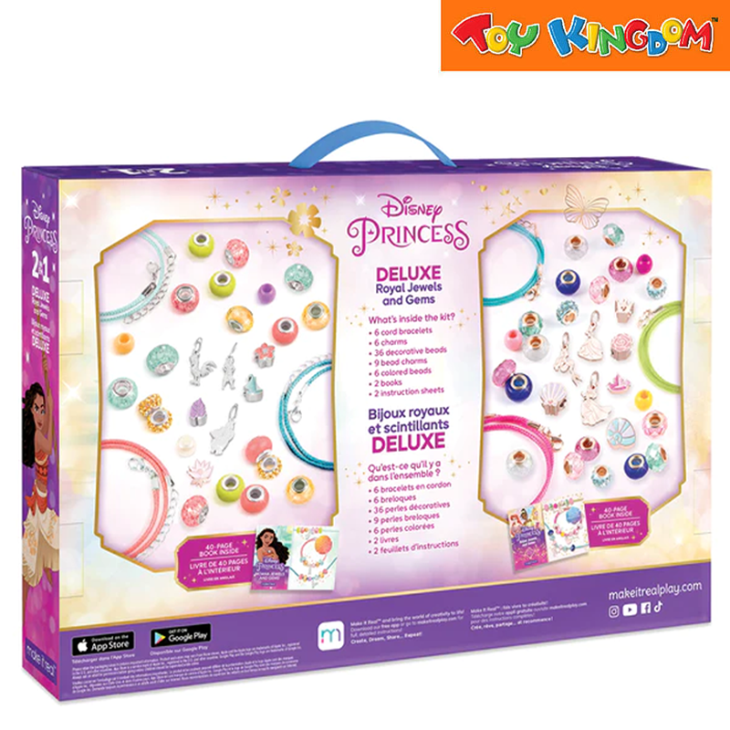 Make It Real Disney Princess 67pcs 2-in-1 Deluxe Royal Jewels And Gems