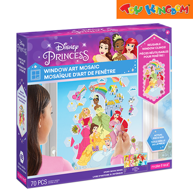Make It Real Disney Princess 70pcs Window Art Mosaic