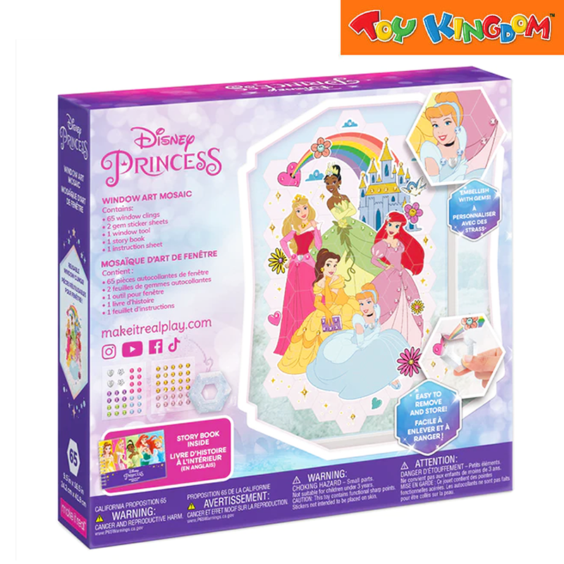 Make It Real Disney Princess 70pcs Window Art Mosaic