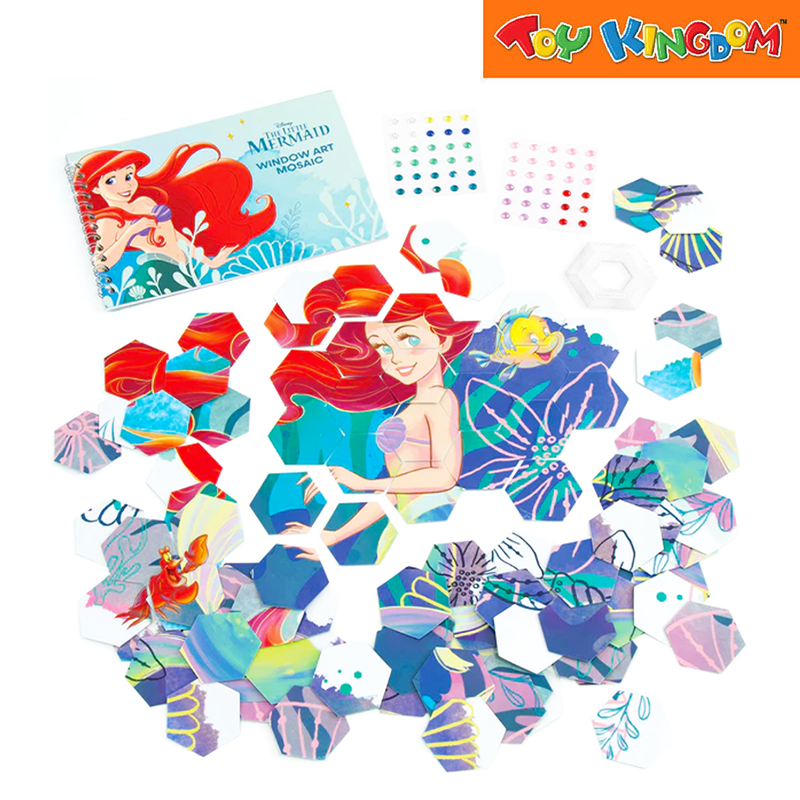 Make It Real Disney The Little Mermaid 106pcs Window Art Mosaic