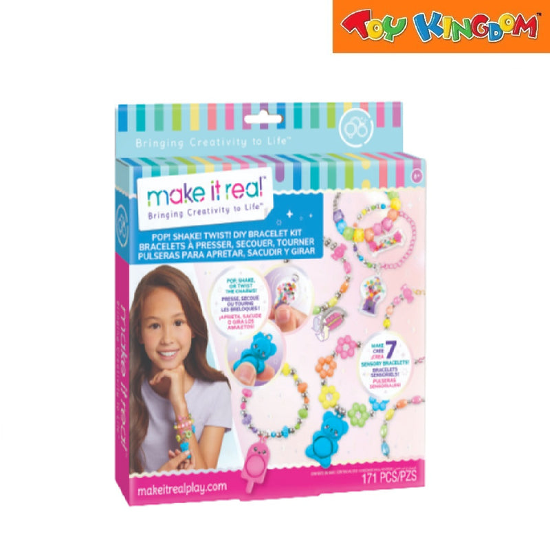 Make It Real Bringing Creativity To Life Pop! Shake! Twist! DIY Bracelet Kit 171pcs