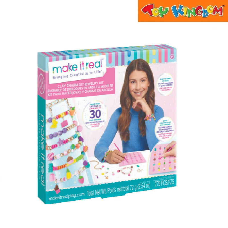 Make It Real Bringing Creativity To Life Clay Charm DIY Jewelry Kit 279pcs