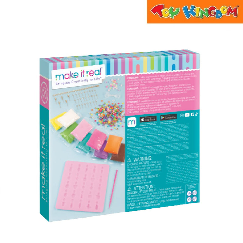 Make It Real Bringing Creativity To Life Clay Charm DIY Jewelry Kit 279pcs