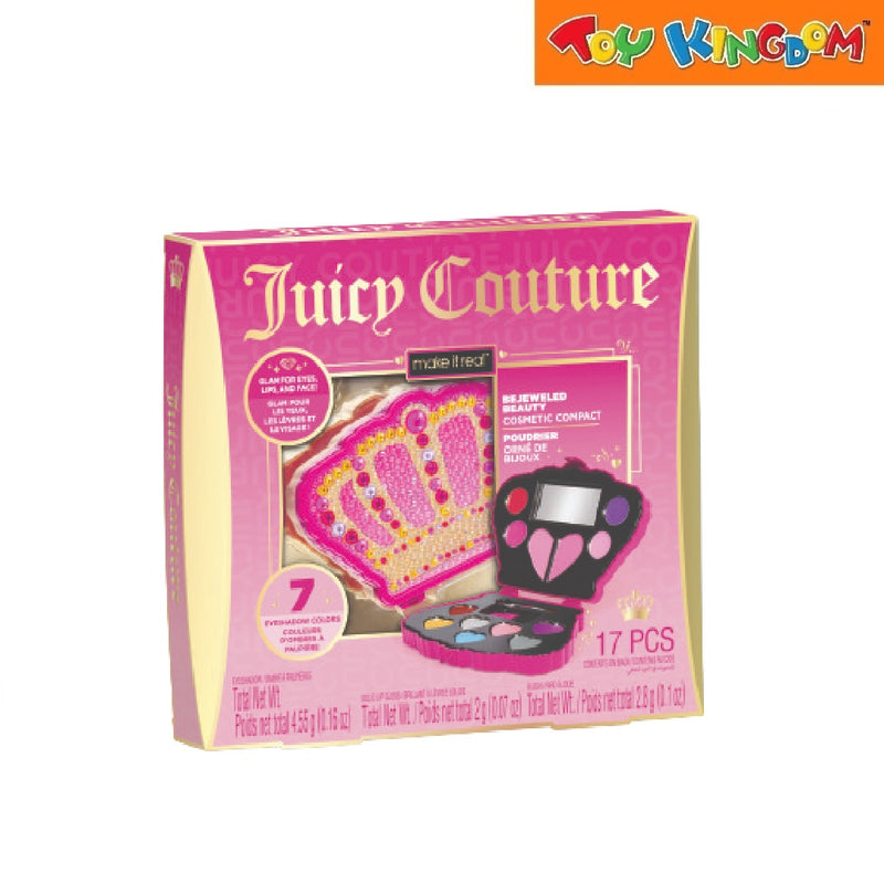 Make It Real Juicy Couture Bejeweled Beauty Cosmetic Compact 17pcs