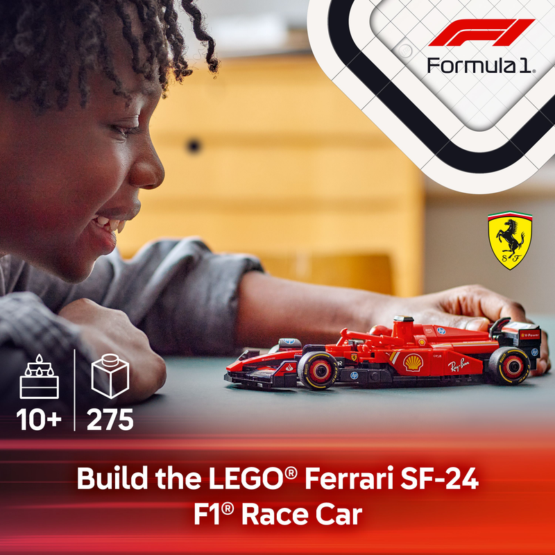 Lego Speed Champions 77242 Ferrari SF-24 F1® Race Car 2025 275pcs Building Blocks