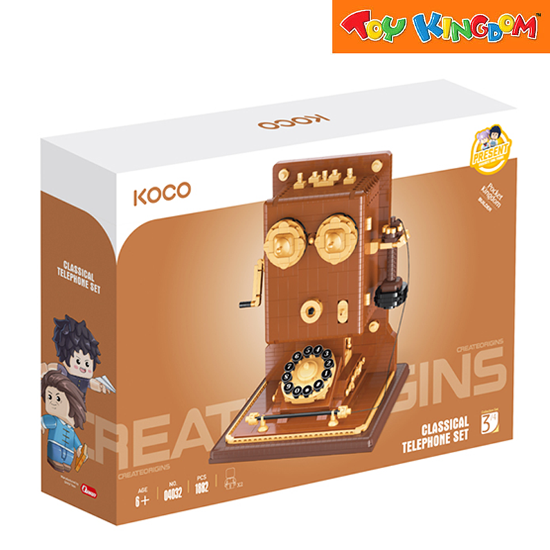 Koco Bricks Classical Telephone Set Building Block Kit – Toy Kingdom