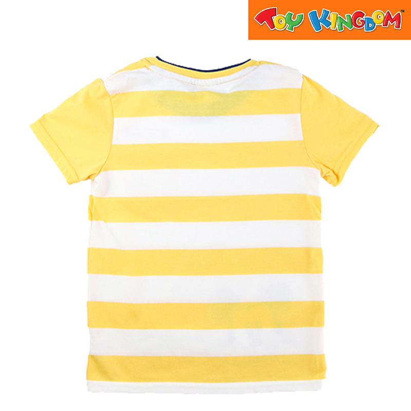 Disney Mickey Mouse Stripe Roundneck Shirt with Pocket
