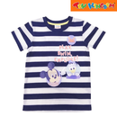 Disney Mickey Mouse Play Swim Explore Striped Roundneck Tee