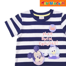 Disney Mickey Mouse Play Swim Explore Striped Roundneck Tee