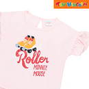 Disney Minnie Mouse Pearl Round Neck Shirt
