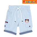 Disney Mickey Mouse Stripe Airy Blue / White Short