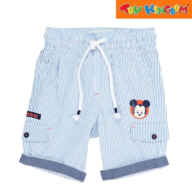 Disney Mickey Mouse Stripe Airy Blue / White Short