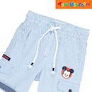 Disney Mickey Mouse Stripe Airy Blue / White Short