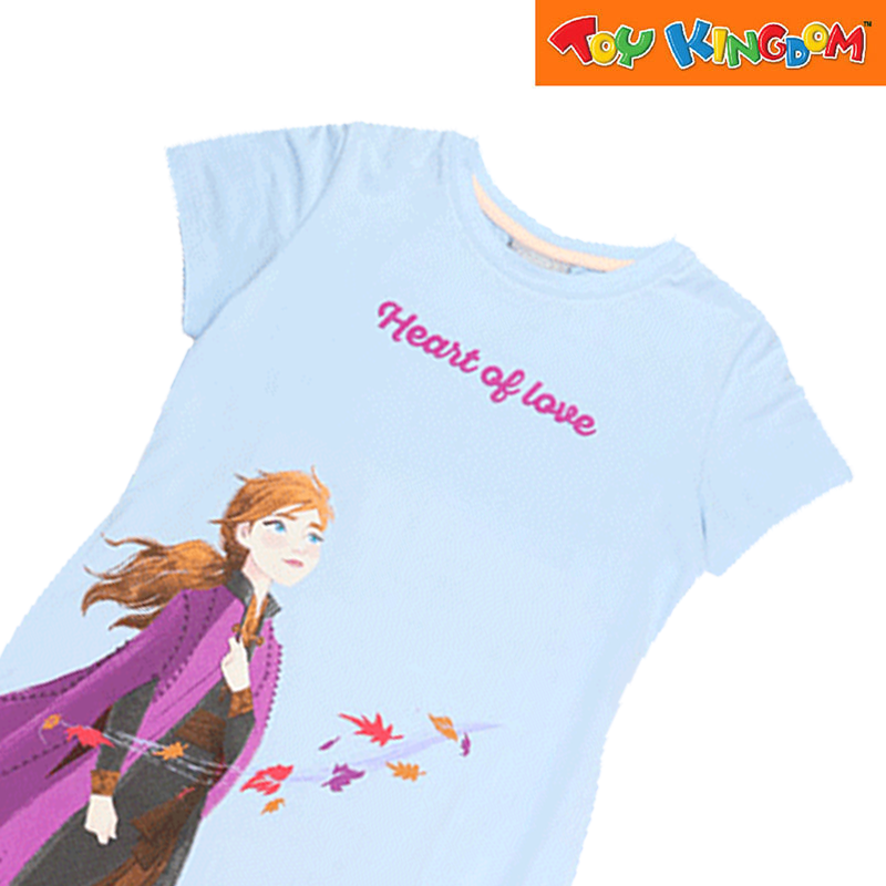 Disney Frozen Anna Powder Blue Round Neck Dress