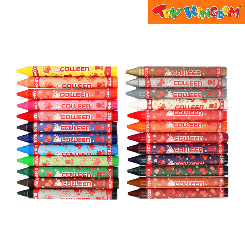 Colleen Jumbo Crayons 24 Colors – Toy Kingdom