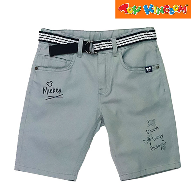 Disney Mickey Mouse Woven Shorts with Mock Fold