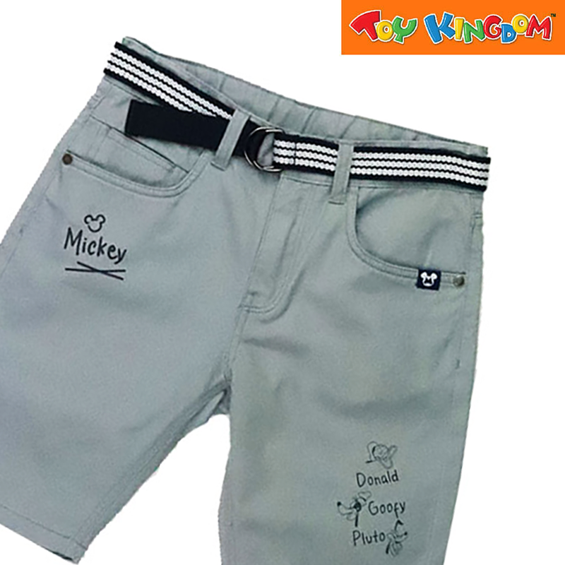 Disney Mickey Mouse Woven Shorts with Mock Fold