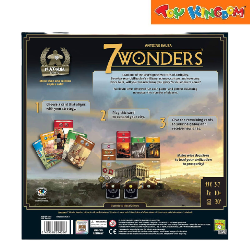 Asmodee Repos Production Antoine Bauza 7 Wonders