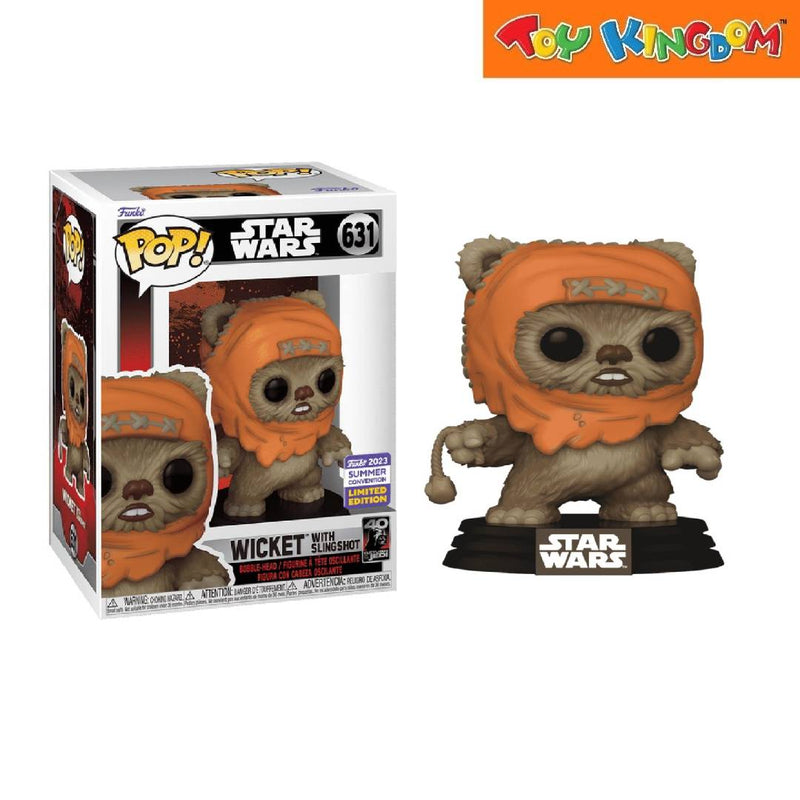 Funko Pop! Star Wars Wicket With Slingshot Action Figure