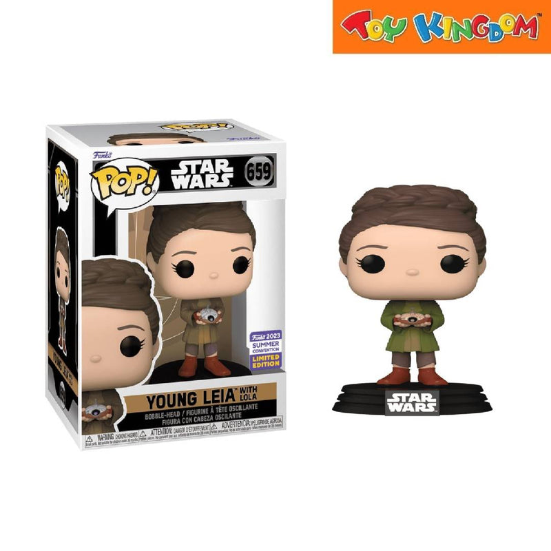 Funko Pop! Star Wars Young Leia With Lola Action Figure
