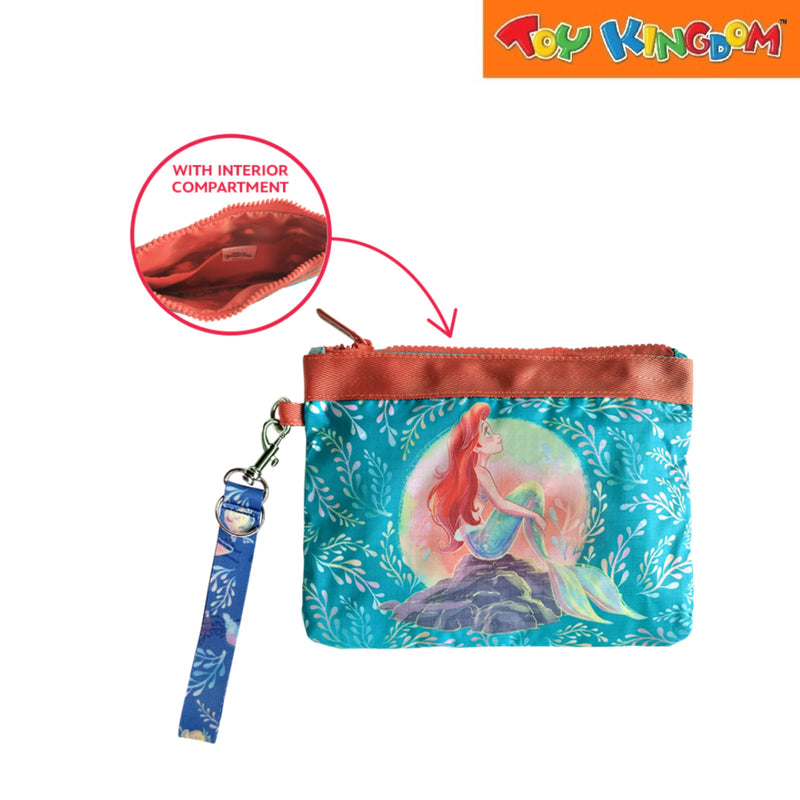 Zippies Lab Disney Little Mermaid Ariel Pearlescent Wristlet With Detachable Strap